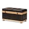 Baxton Studio 31.5 W, 16.9 H, Faux leather"PU 100%"/Firwood/Foam, Dark Brown/Oak Brown 190-11900-ZORO - alternate 2